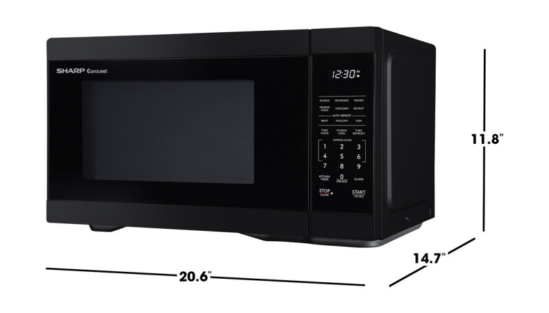 1.1 Cu. Ft. 1000w Black Countertop Microwave Oven SMC1161KB