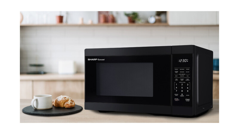 1.1 Cu. Ft. 1000w Black Countertop Microwave Oven SMC1161KB