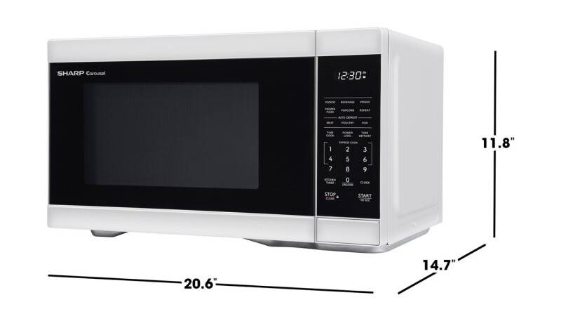 1.1 cu. ft. 1000W White Countertop Microwave Oven SMC1161KW
