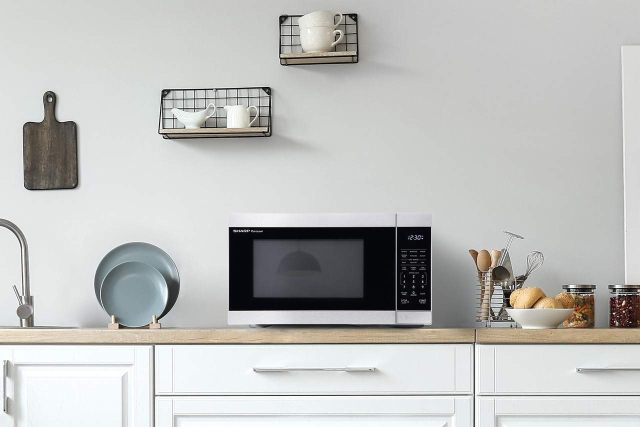 1.1 Cu. Ft. 1000w Stainless Steel Countertop Microwave Oven SMC1162KS