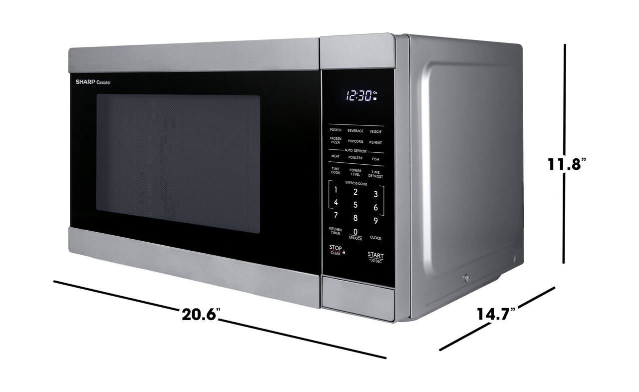 1.1 Cu. Ft. 1000w Stainless Steel Countertop Microwave Oven SMC1162KS