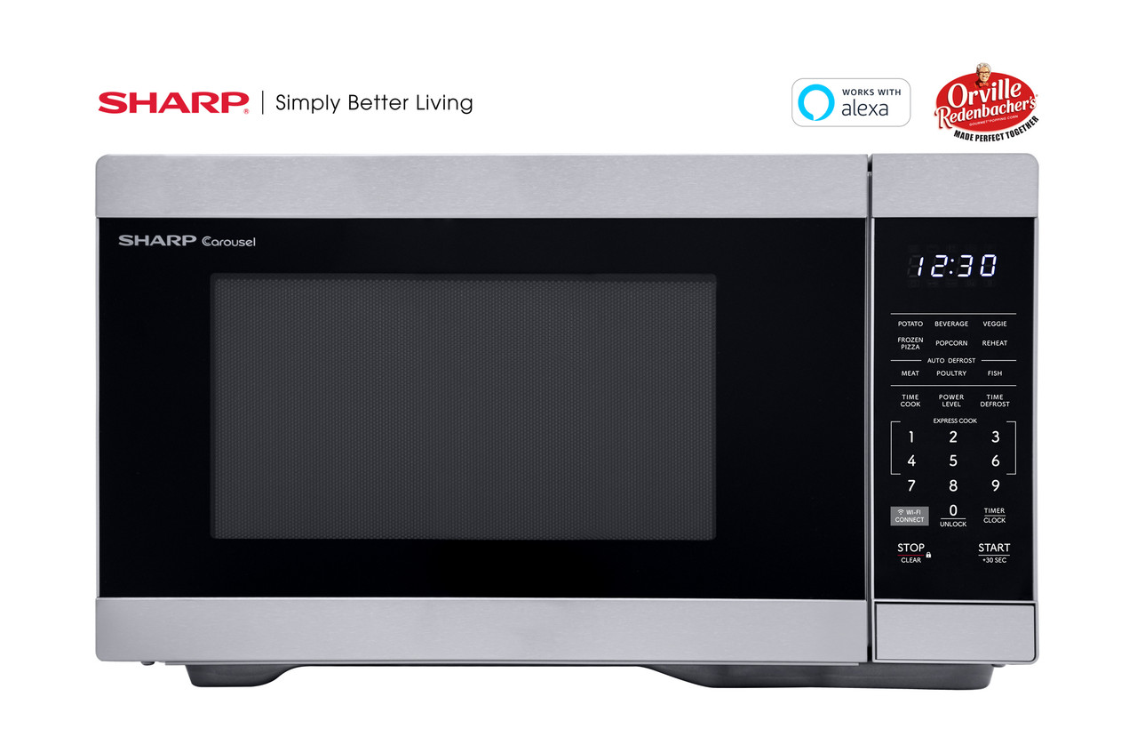 1.1 Cu. Ft. 1000w Smart Stainless Steel Countertop Microwave Oven SMC1169KS
