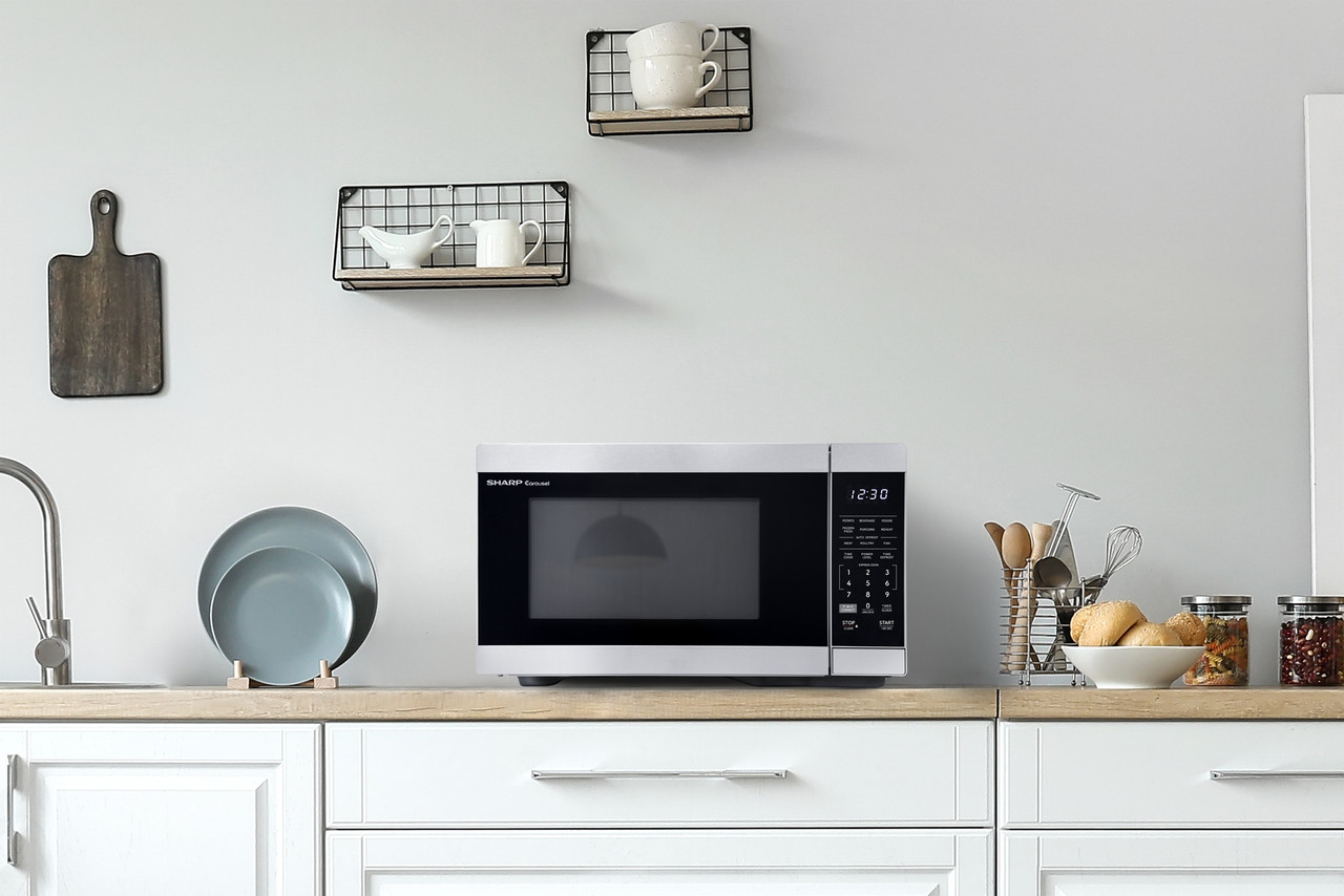 1.1 Cu. Ft. 1000w Smart Stainless Steel Countertop Microwave Oven SMC1169KS