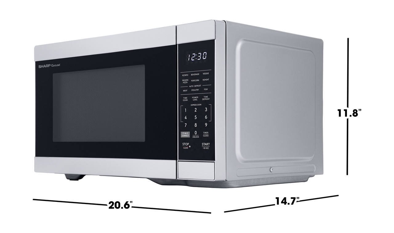 1.1 Cu. Ft. 1000w Smart Stainless Steel Countertop Microwave Oven SMC1169KS