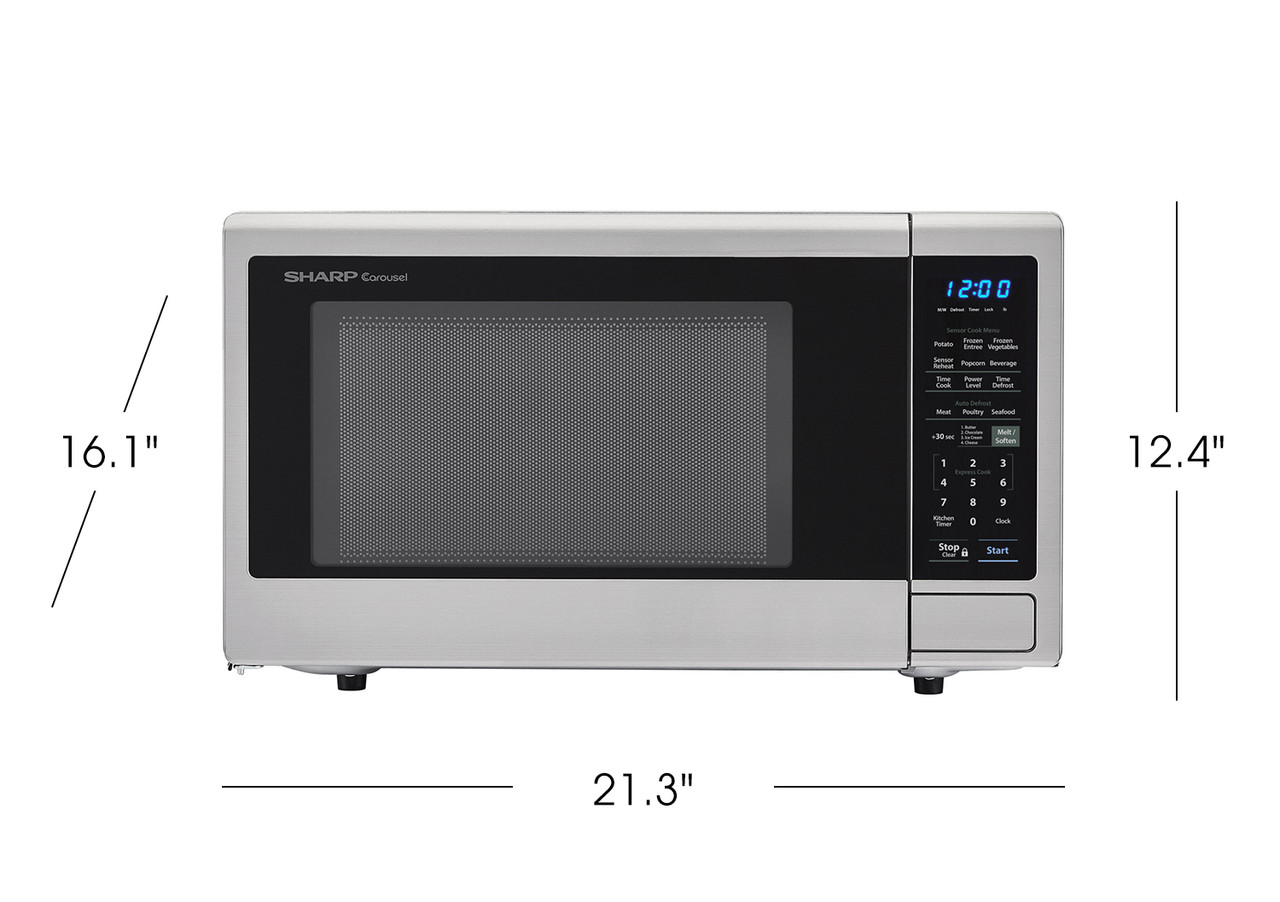 1.4 cu. ft. 1000W Carousel Countertop Microwave Oven SMC1442CS