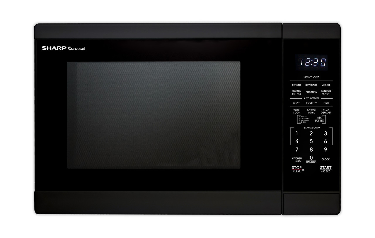 1.4 Cu. Ft. 1100w Black Countertop Microwave Oven SMC1461KB