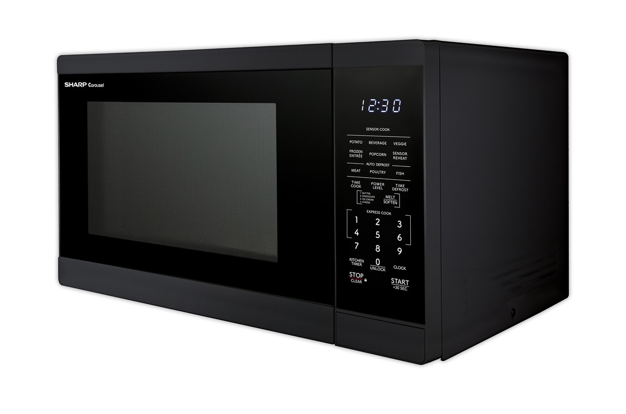 1.4 Cu. Ft. 1100w Black Countertop Microwave Oven SMC1461KB