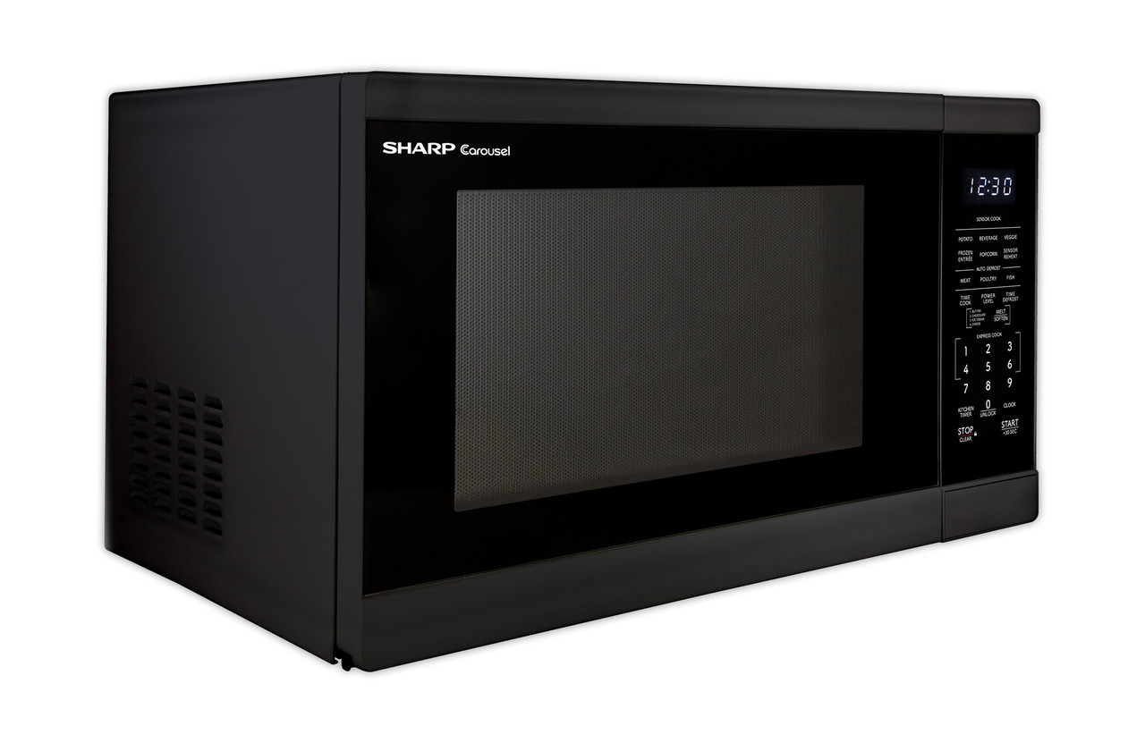 1.4 Cu. Ft. 1100w Black Countertop Microwave Oven SMC1461KB