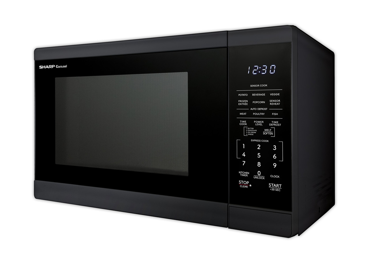 1.4 Cu. Ft. 1100w Black Countertop Microwave Oven SMC1461KB