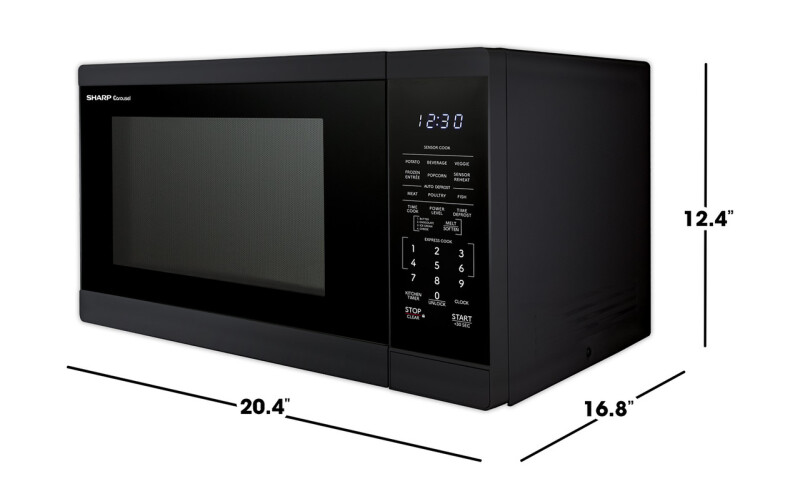 1.4 Cu. Ft. 1100w Black Countertop Microwave Oven SMC1461KB