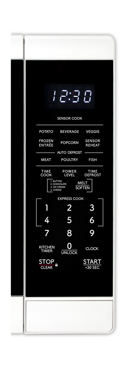 1.4 Cu. Ft. 1100w White Countertop Microwave Oven SMC1461KW
