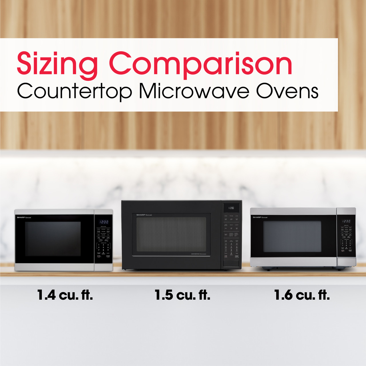 1.4 Cu. Ft. 1100w White Countertop Microwave Oven SMC1461KW