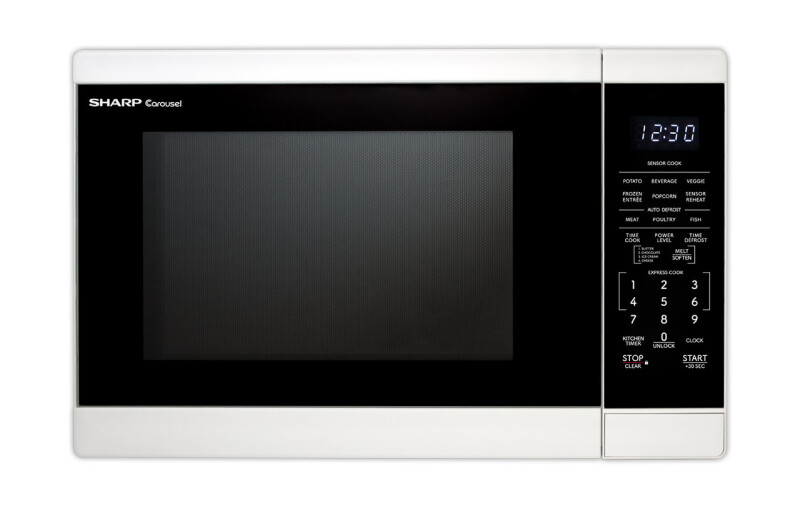 1.4 Cu. Ft. 1100w White Countertop Microwave Oven SMC1461KW