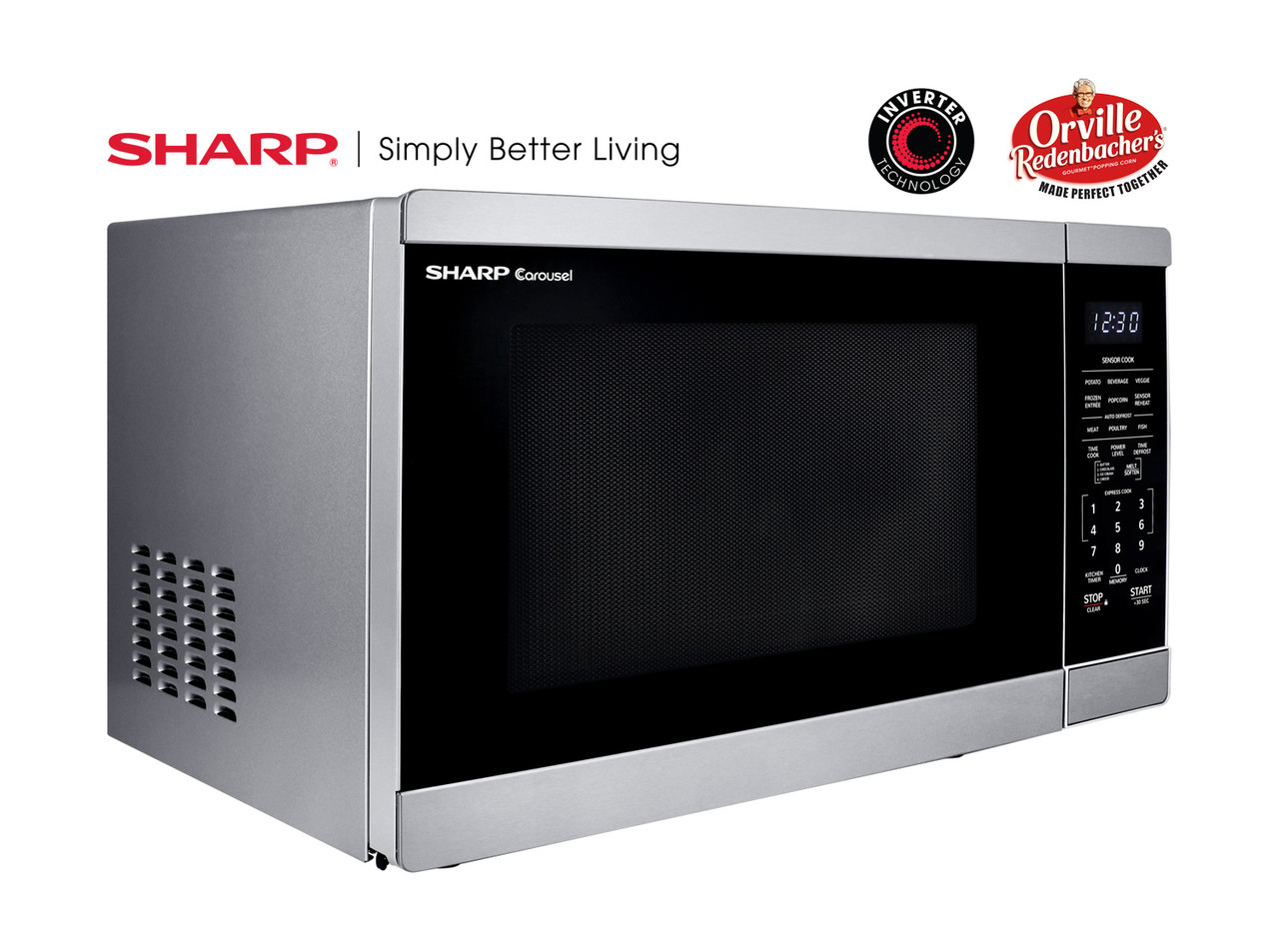 1.4 cu. ft. Family-Size Countertop Microwave Oven with Inverter Technology SMC1464HS