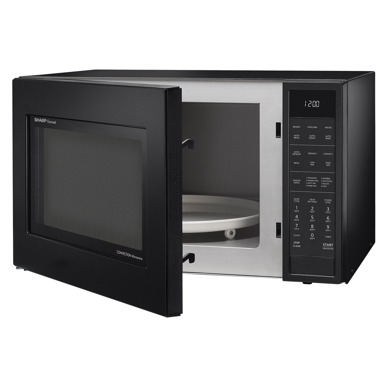 1.5 cu. ft. 900W Matte Carousel Convection Microwave Oven SMC1585BB