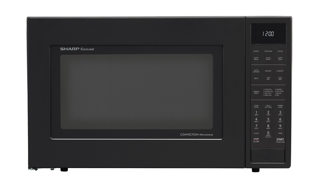 1.5 Cu. Ft. 900w Black Convection Countertop Microwave Oven SMC1585KB