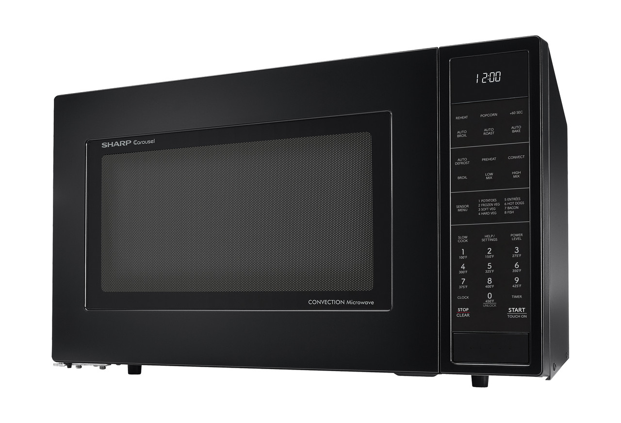 1.5 Cu. Ft. 900w Black Convection Countertop Microwave Oven SMC1585KB