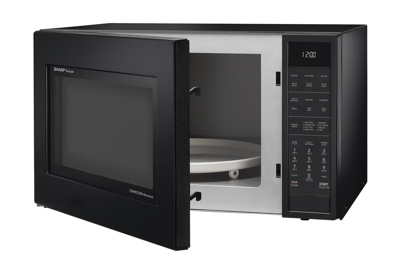 1.5 Cu. Ft. 900w Black Convection Countertop Microwave Oven SMC1585KB