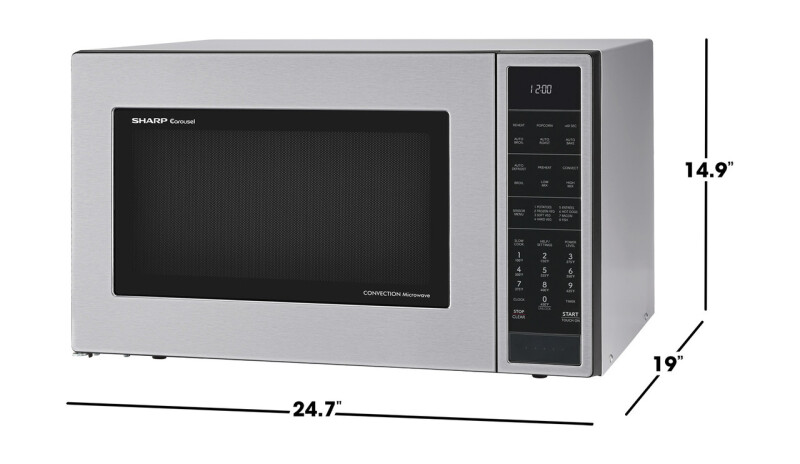 1.5 Cu. Ft. 900w Stainless Steel Convection Countertop Microwave Oven SMC1585KS