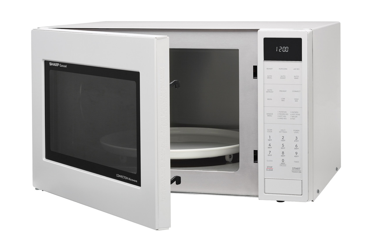 1.5 Cu. Ft. 900w White Convection Countertop Microwave Oven SMC1585KW