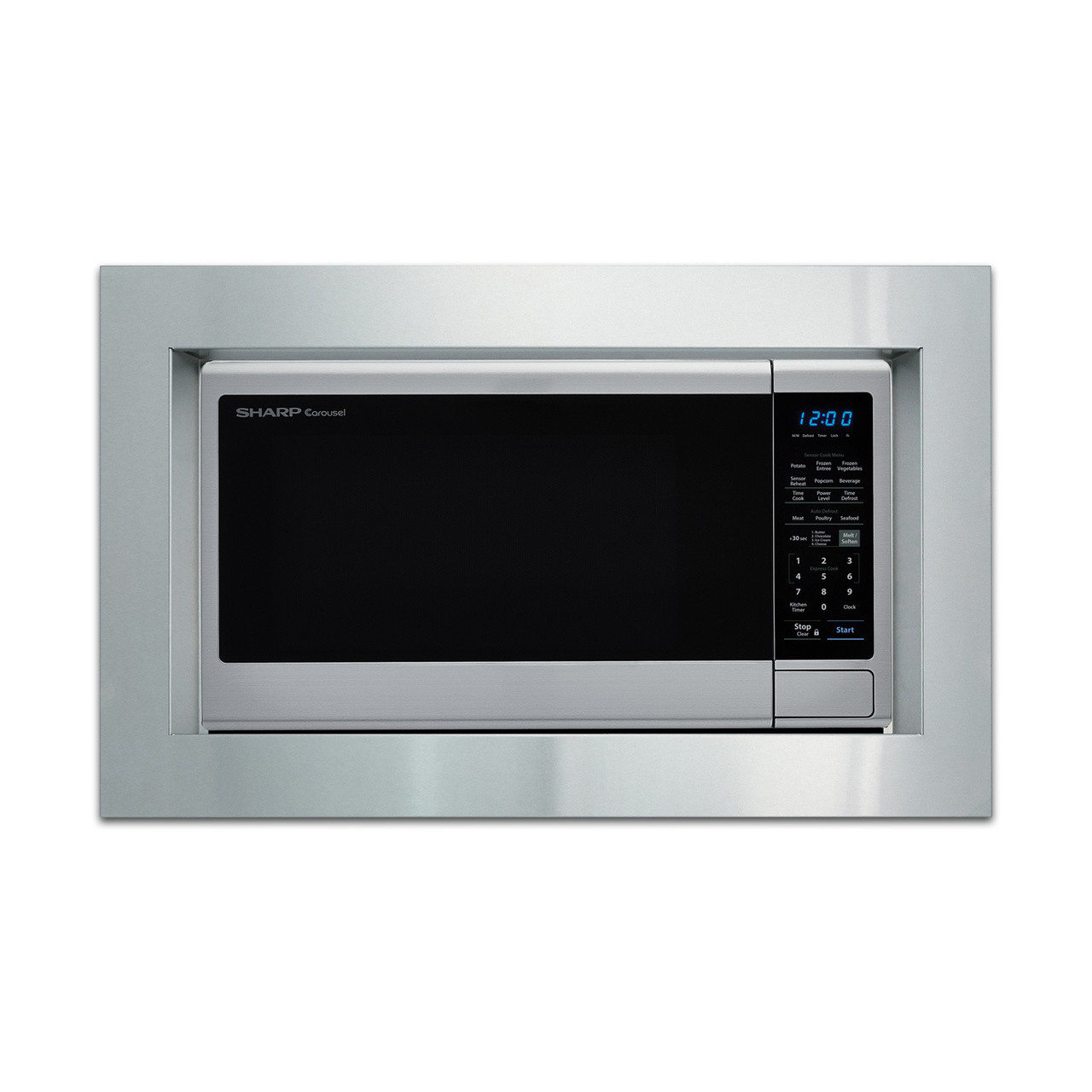 1.8 cu. ft. 1100W Countertop Microwave Oven with Black Mirror Door SMC1843CM