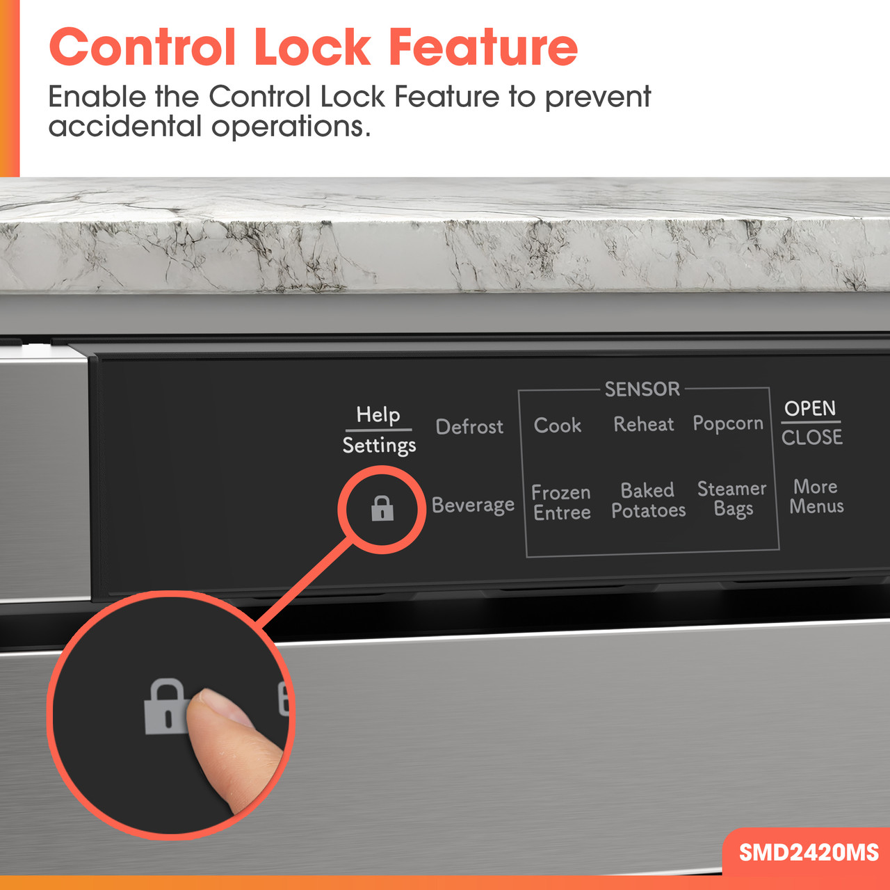 24 In. 1.2 Cu. Ft. Built-in Microwave Drawer™ Oven In Stainless Steel SMD2420MS