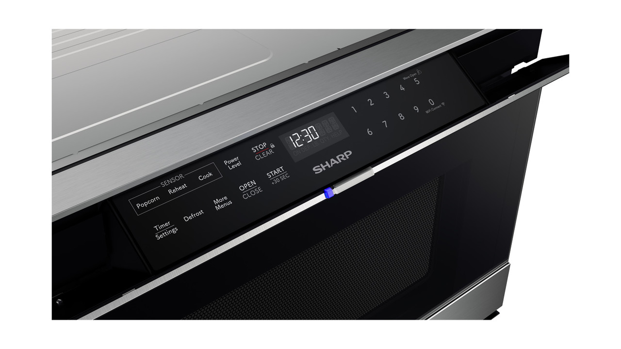 24 In. 1.2 Cu. Ft. 950w Stainless Steel Smart Easy Wave Open Microwave Drawer Oven SMD2489ES