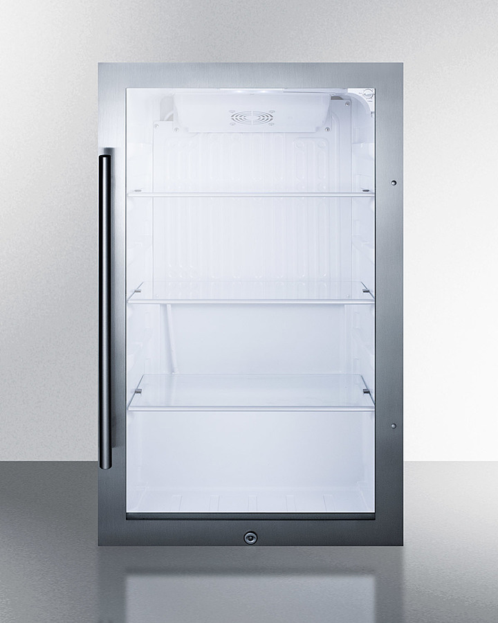 Shallow Depth Indoor/Outdoor Beverage Cooler, ADA Compliant SPR489OSADA