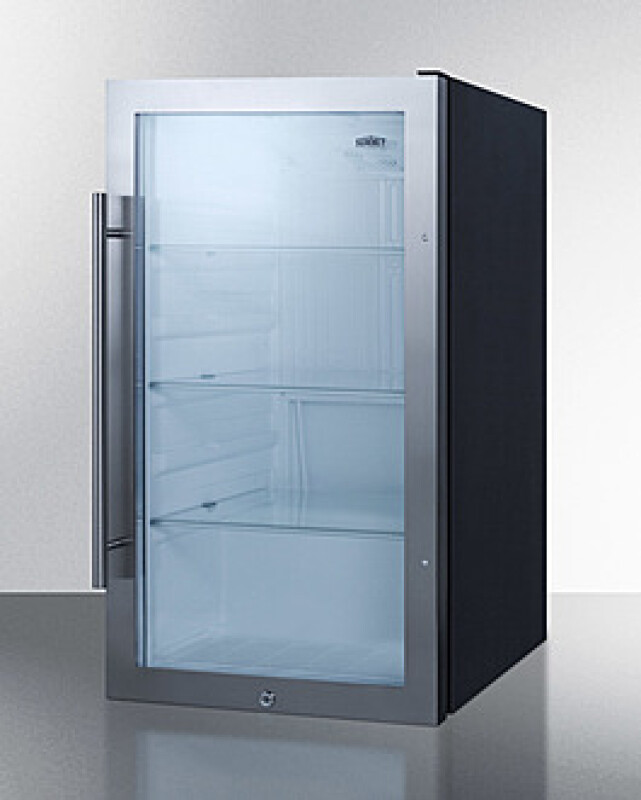 Shallow Depth Indoor/Outdoor Beverage Cooler, ADA Compliant SPR489OSADA