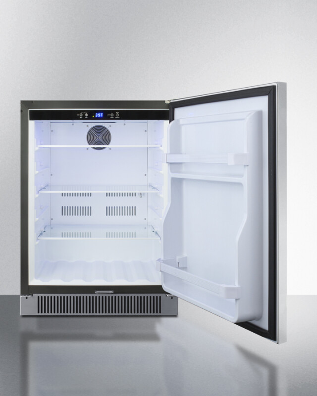 24" Wide Built-In Outdoor All-Refrigerator SPR623OSCSS