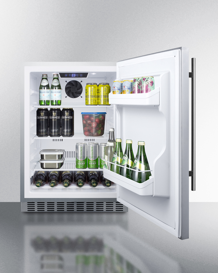 24" Wide Built-In Outdoor All-Refrigerator SPR629WCSS
