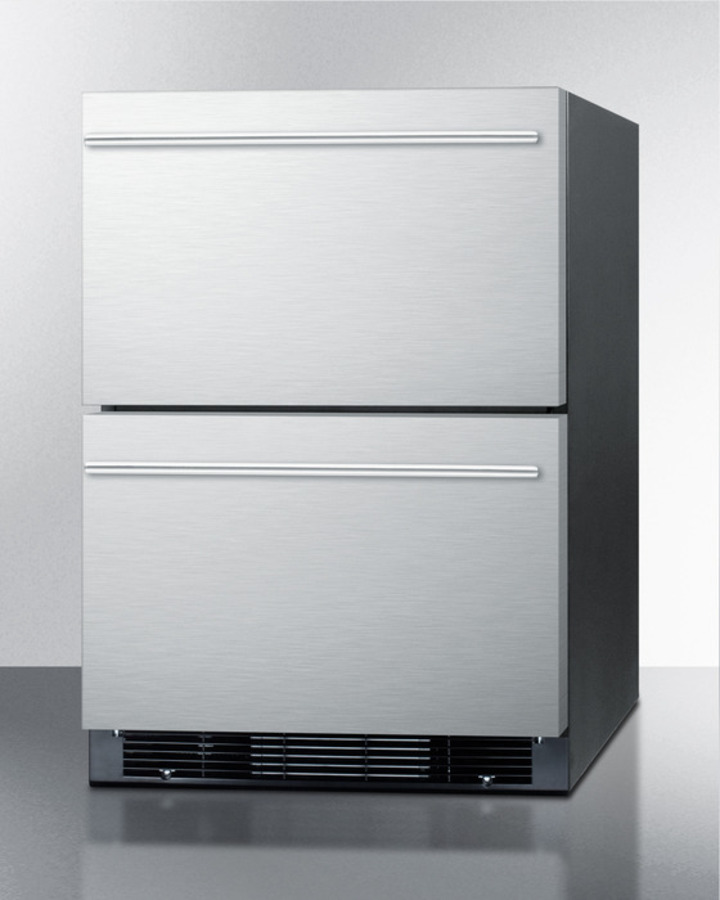 24" Wide 2-Drawer Refrigerator-Freezer With Icemaker SPRF2D5IM
