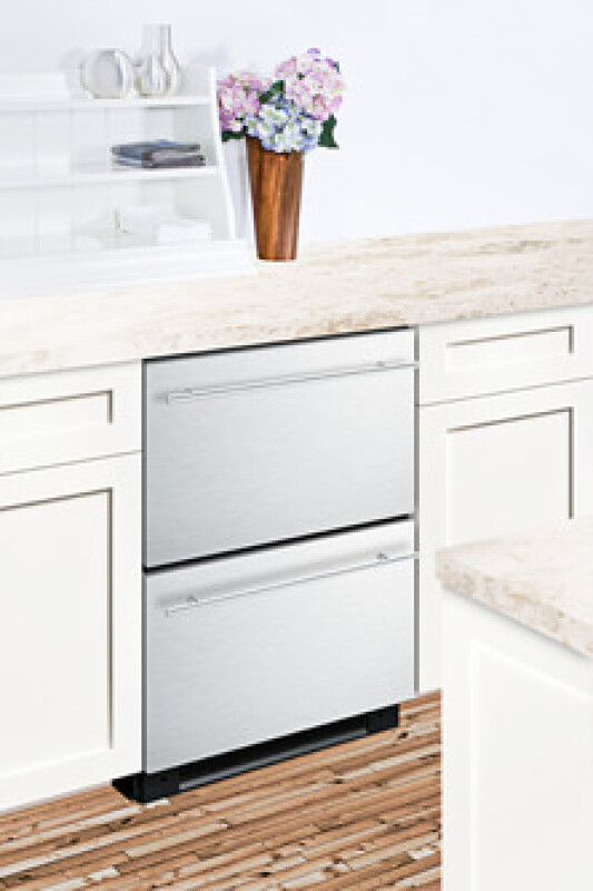 24" Wide 2-Drawer Refrigerator-Freezer With Icemaker SPRF2D5IM