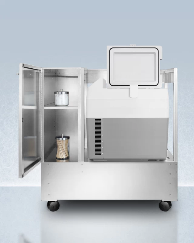 Cart with Portable Refrigerator/Freezer SPRF36CART