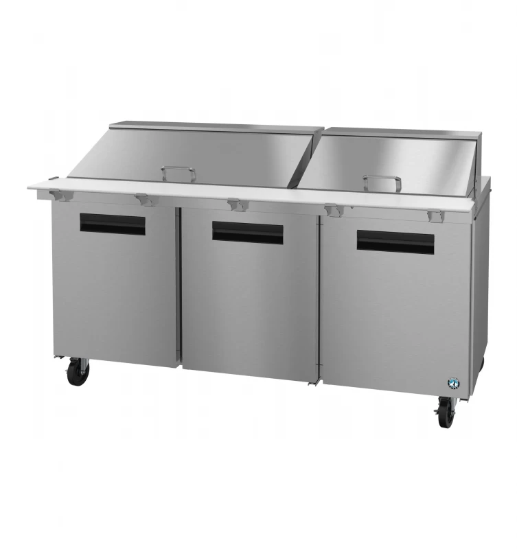 SR72B-30M, Refrigerator, Three Section Mega Top Prep Table, Stainless DoorsTitle SR72B30M