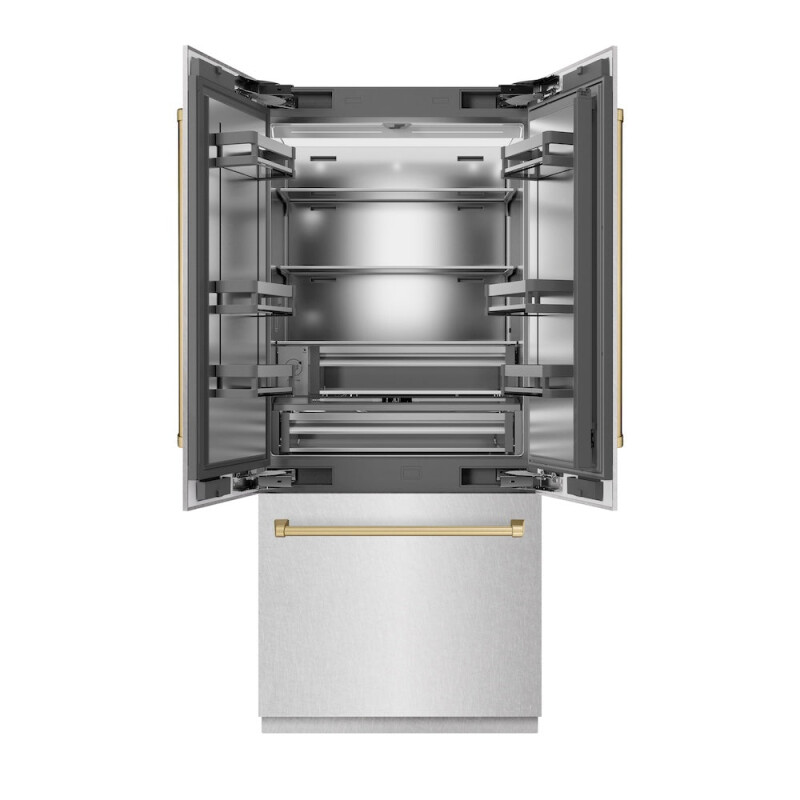 Autograph Edition 36 in. 19.6 cu. ft. French Door Built-In Bottom Freezer Refrigerator with Water Dispenser and Ice Maker SRBIVZSN36CB