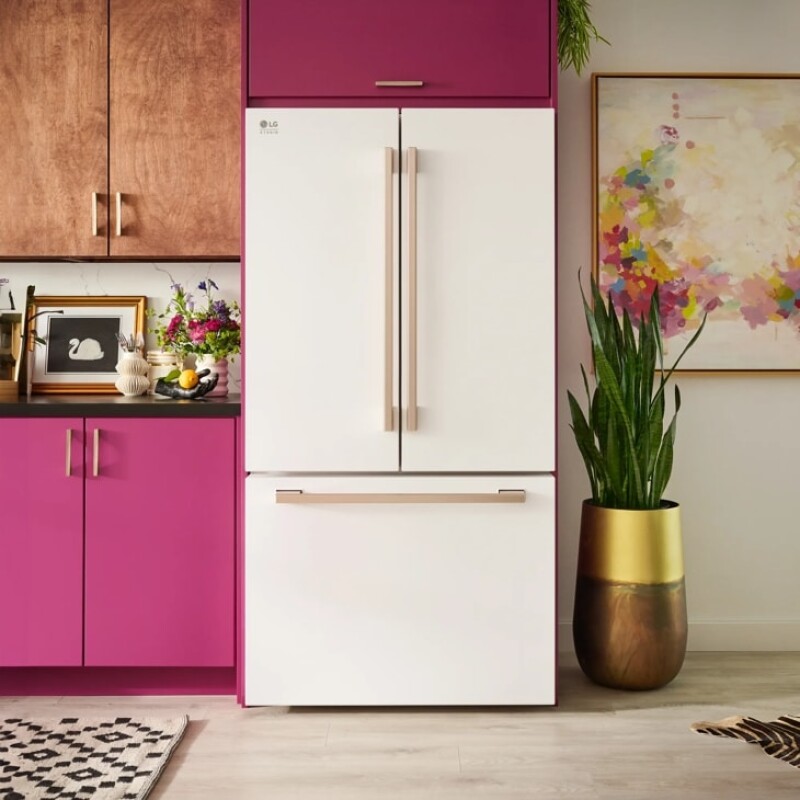 LG STUDIO 27 cu. ft. Smart Counter-Depth MAX™ French Door Refrigerator SRFB27W3