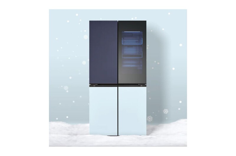 MoodUP™ by LG STUDIO 21 cu. ft. Customizable Refrigerator with Color-Changing Panels SRFX21N3