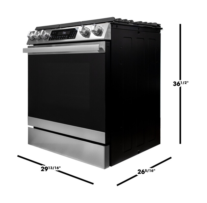 30 In. Gas Convection Slide-in Range With Air Fry SSG3065JS