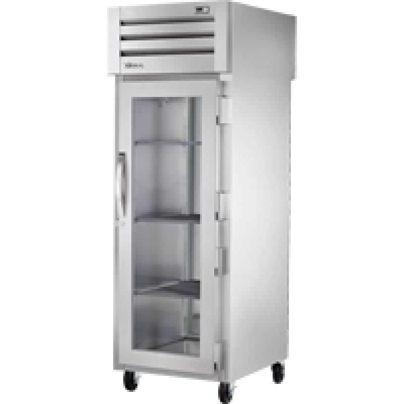Pass-Thru Glass Front/Solid Rear Swing Doors Refrigerator with Hydrocarbon Refrigerant STR1RPT1G1SHC