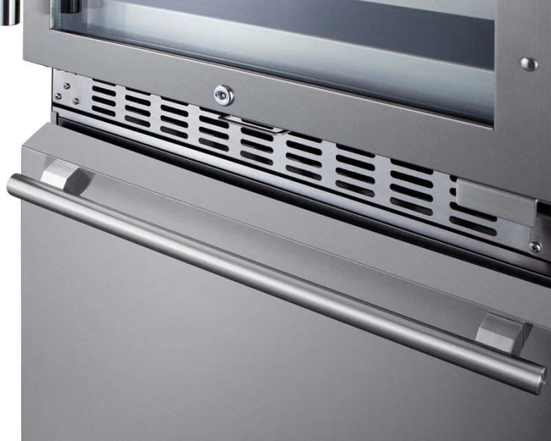 24" Wide Combination Dual-Zone Wine Cellar and 2-Drawer All-Refrigerator SWCDAR24