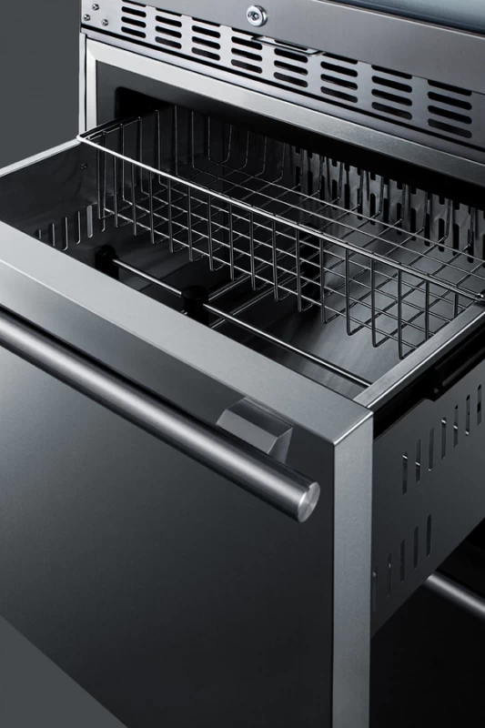 24" Wide Combination Dual-Zone Wine Cellar and 2-Drawer All-Refrigerator SWCDAR24