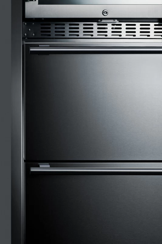 24" Wide Combination Dual-Zone Wine Cellar and 2-Drawer All-Refrigerator SWCDAR24