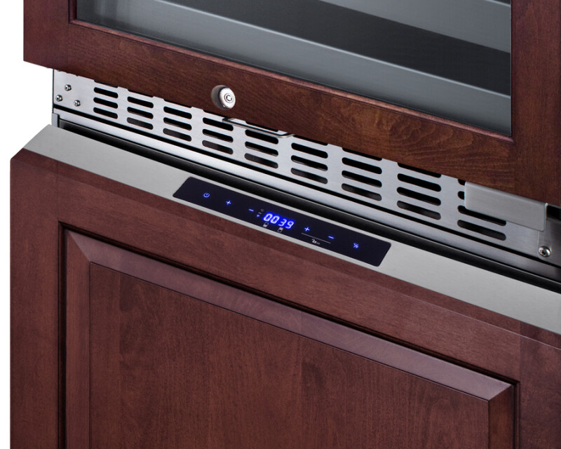 24" Wide Combination Dual-Zone Wine Cellar and 2-Drawer Refrigerator-Freezer (Panels Not Included) SWCDRF24PNR