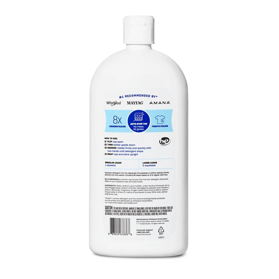 Swash® Smells Like Clean Laundry HE Ultra-Concentrated Liquid Laundry Detergent SWHLDLFL2S