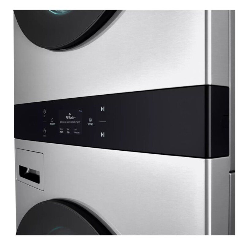 LG STUDIO WashTower™ Smart Front Load 5.0 cu. ft. Washer and 7.4 cu. ft. Electric Dryer with Center Control® SWWE50N3