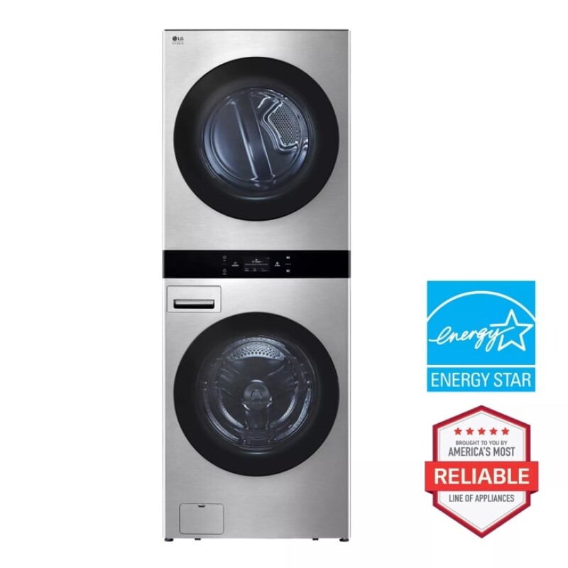 LG STUDIO WashTower™ Smart Front Load 5.0 cu. ft. Washer and 7.4 cu. ft. Gas Dryer with Center Control® SWWG50N3