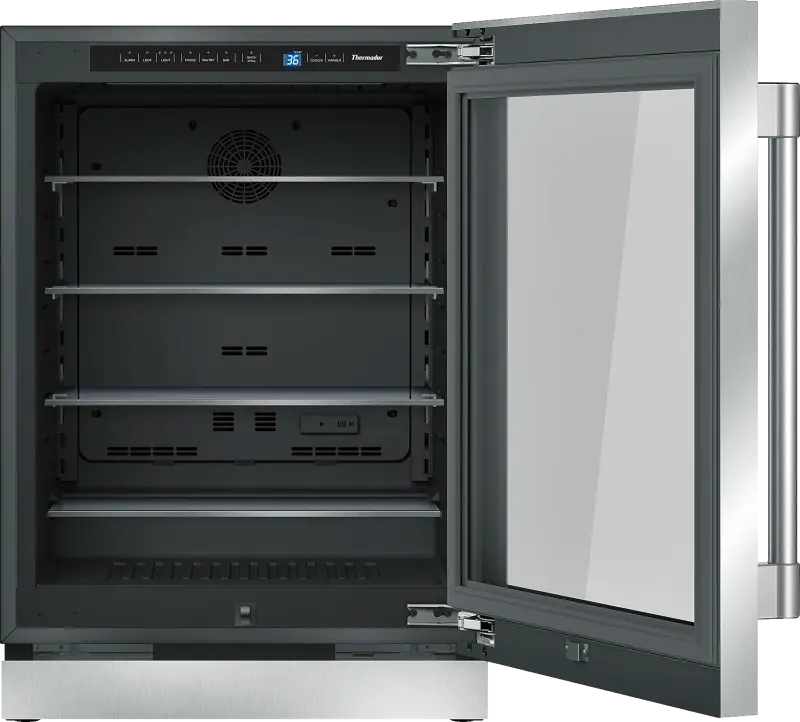 24-Inch Under-Counter Glass Door Refrigerator T24UR920RS