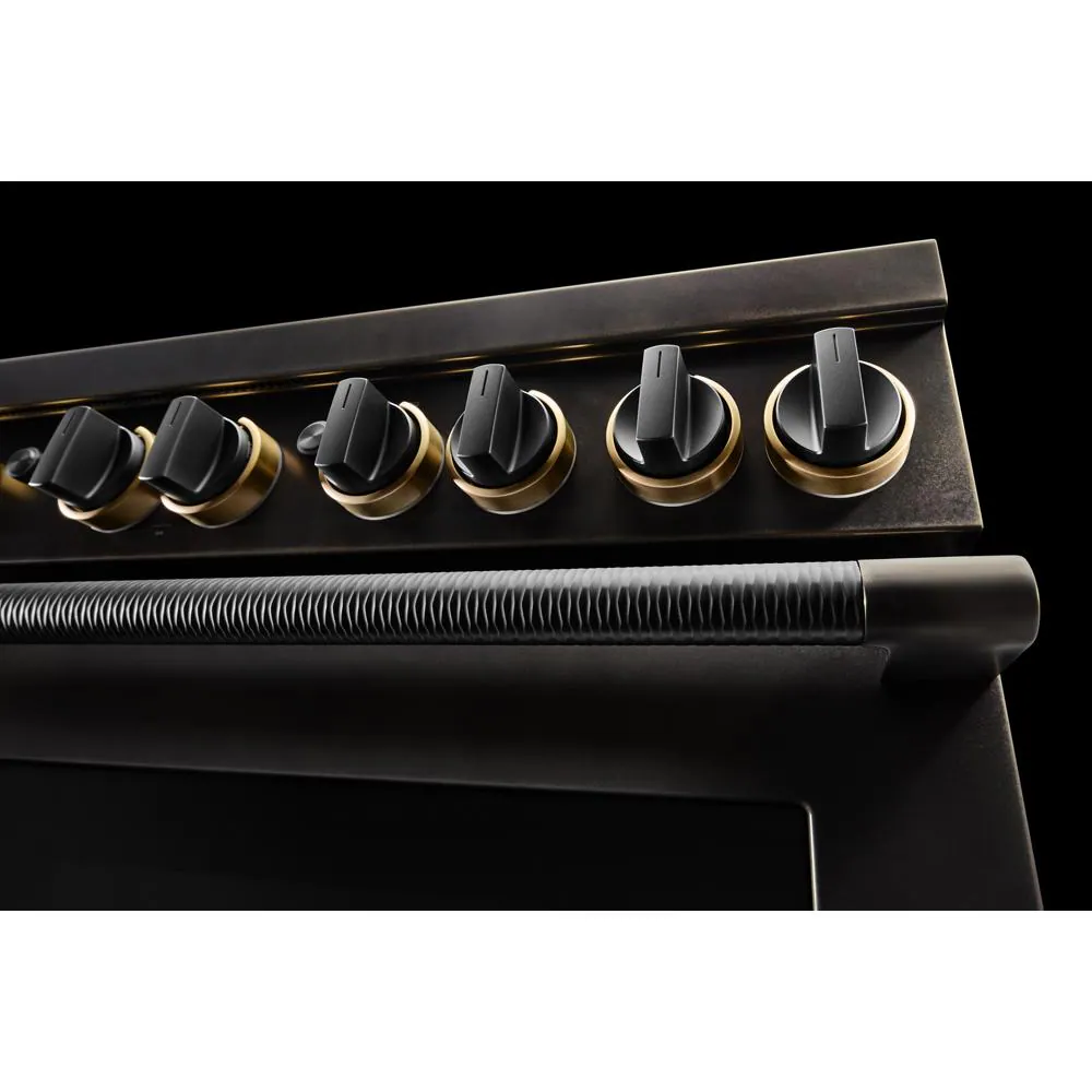 Smoke & Brass By 48" Dual-Fuel Professional-Style Range TANKMAN50