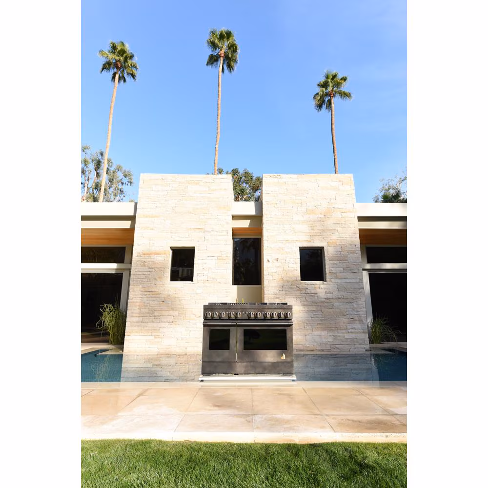 Smoke & Brass By 48" Dual-Fuel Professional-Style Range TANKMAN50